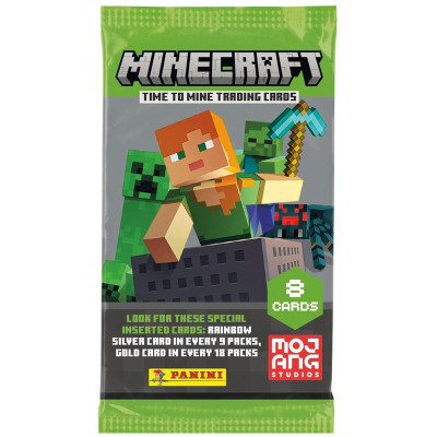 Bộ Thẻ Hình Minecraft 2 - Panini (8 Card Ngẫu Nhiên/Túi) (Mẫu Sản Phẩm Bên Trong Là Ngẫu Nhiên)