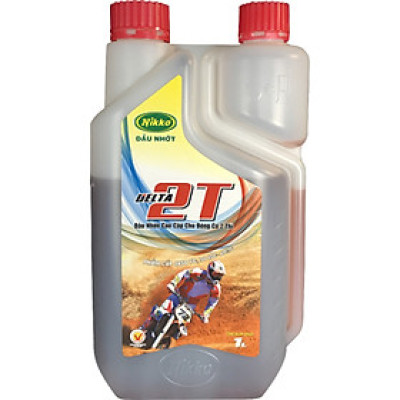 Nhớt xe máy 2 thì NIKKO DELTA 2T (Bình 2 đầu) JASO FC ISO EGC API: TC (1L)