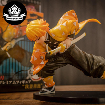 Mô hình Zenitsu Trạng Thái Chiến Đấu 15cm Cao Cấp Mô hình Thanh Gươm Diệt Quỷ Cao Cấp, Figure Anmie Kimetsu no Yaiba