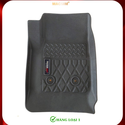 Thảm lót sàn xe ô tô Chevrolet Colorado 2015+ (sd) Nhãn hiệu Macsim chất liệu nhựa TPE cao cấp màu đen