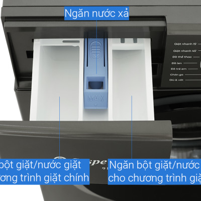 Máy giặt Casper Inverter 8 kg WF-8VG1 - Hàng chính hãng - Chỉ giao HCM