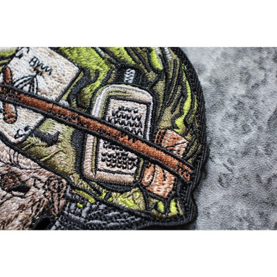 Patch chiến binh đầu lâu dán quần áo_ba lô_ túi xách