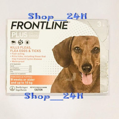 Nguyên hộp (3 ống/hộp) FRONTLINE PLUS DOG nhỏ gáy giúp sạch ve rận, bọ chét cho Chó