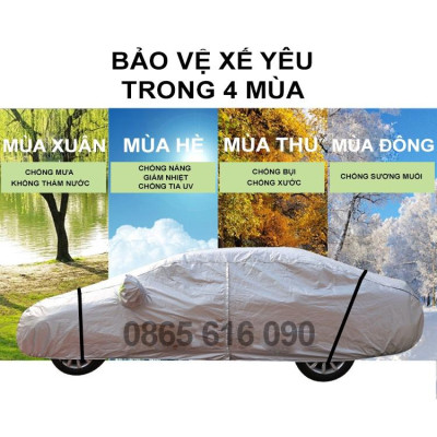 Bạt trùm xe ô tô 7 chỗ TOYOTA INNOVA vải dù oxford cao cấp áo trùm che phủ xe hơi, bạc phủ xe ô tô chống nóng,mưa,