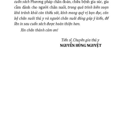 Phương Pháp Chẩn Đoán, Chữa Bệnh Gia Súc, Gia Cầm Dành Cho Người Chăn Nuôi (Tái bản 2024)
