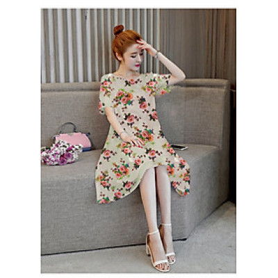 Đầm bầu công sở họa tiết đẹp dona21111204