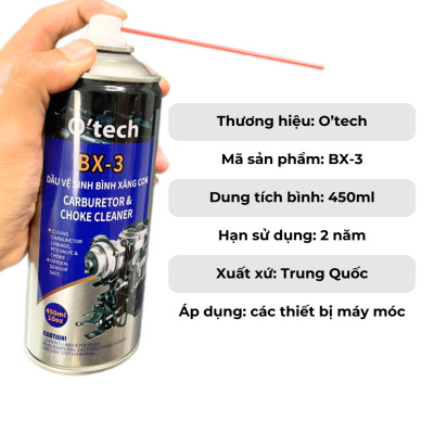 Bình xịt tẩy rửa dầu nhớt, vệ sinh bình xăng con O