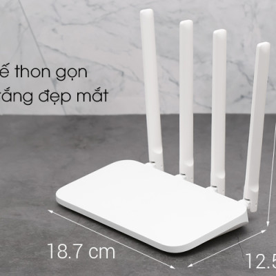 Bộ Phát Sóng WiFi Xiaomi Router 4A Siêu Mạnh 2 Băng Tần 2.4G 5G AC1200 - Hàng Chính Hãng