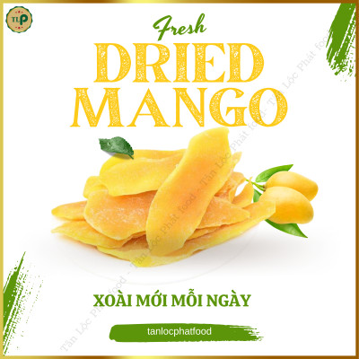 XOÀI SẤY DẺO TÂN LỘC PHÁT BỊCH 150G - THƠM DẺO KHÔNG XƠ - ĐỒ ĂN VẶT YÊU THÍCH