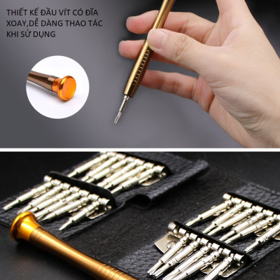 Bộ tua vít đa năng dùng sửa chữa điện thoại, đồng hồ đeo tay máy tính laptop, đồ điện tử