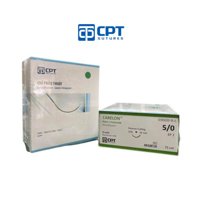 Chỉ phẫu thuật không tiêu CPT Carelon Nylon số 5/0 - M10E13 / M10E16
