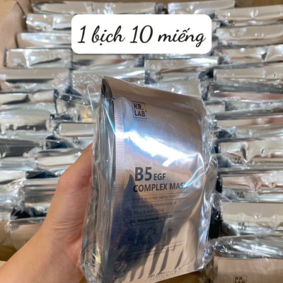 Mặt nạ Mask B5 kr.lab B5 niacinamide EGF complex mask giúp cấp ẩm dưỡng trắng phục hồi da