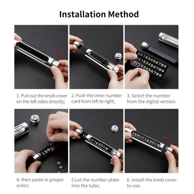 Bảng Hiện Số Điện Thoại Khi Đỗ Xe Ô Tô - Hàng Chính Hãng Baseus