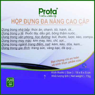 Combo 6 hộp đa năng Prota đựng kim chỉ, dụng cụ nail, y tế..