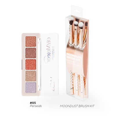 Combo Makeup Dành Cho Mắt Số 02 Vacosi SC02-VP29 Gồm 2 món: Set cọ mắt SC02 & Phấn mắt 5 ô