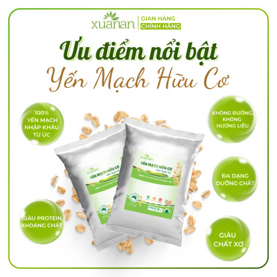 Yến Mạch Hữu Cơ Xuân An [ko đường] Túi 5Kg (Giảm 30%)