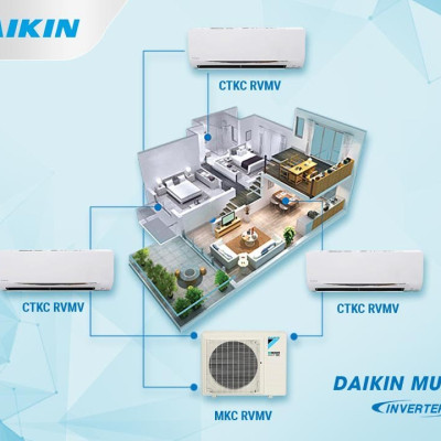[Free Lắp HCM] Hệ Thống Máy Lạnh Multi S Daikin Inverter Combo MKC50RVMV/CTKC25RVMV+CTKC35RVMV Gas R32 Treo Tường 1 Chiều Lạnh Hàng Chính Hãng 