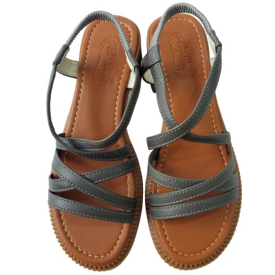 Giày Sandal Cao Gót Da Bò BIGGBEN Cao 4 Phân SDCG140