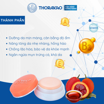 Kem Gấc Thorakao Dưỡng Sáng Da 3G