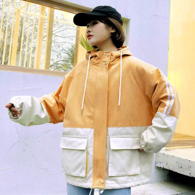  Áo khoác nữ dù 2 lớp in chữ LionGirl phối nón hàng đẹp - M304