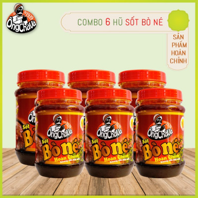 Lốc 6 Hũ Sốt Bò Né Ông Chà Và 220g (Chuyên Dùng Ướp Và Xào Các Món Bò Tăng Hương Vị Thơm Ngon Cho Món Ăn)