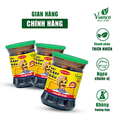 Xốt Cà Ri Dầu Việt Ấn 03 ly x 50gr