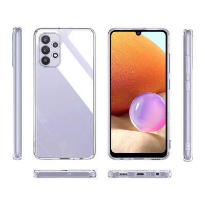 Ốp lưng silicon dẻo cho  Samsung Galaxy A32 5G hiệu Ultra Thin trong suốt mỏng 0.6mm độ trong tuyệt đối chống trầy xước - Hàng nhập khẩu